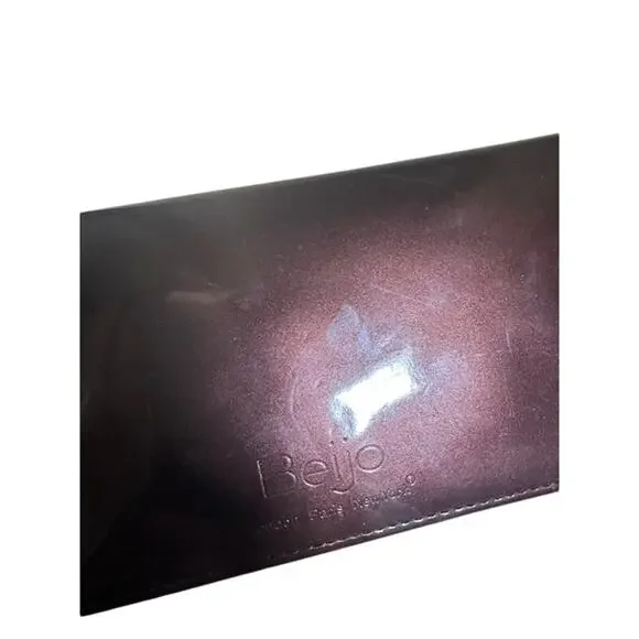 Beijo Shiny Purple Patent Leather Magnetic Fold Wallet Women’s - Picture 11 of 11